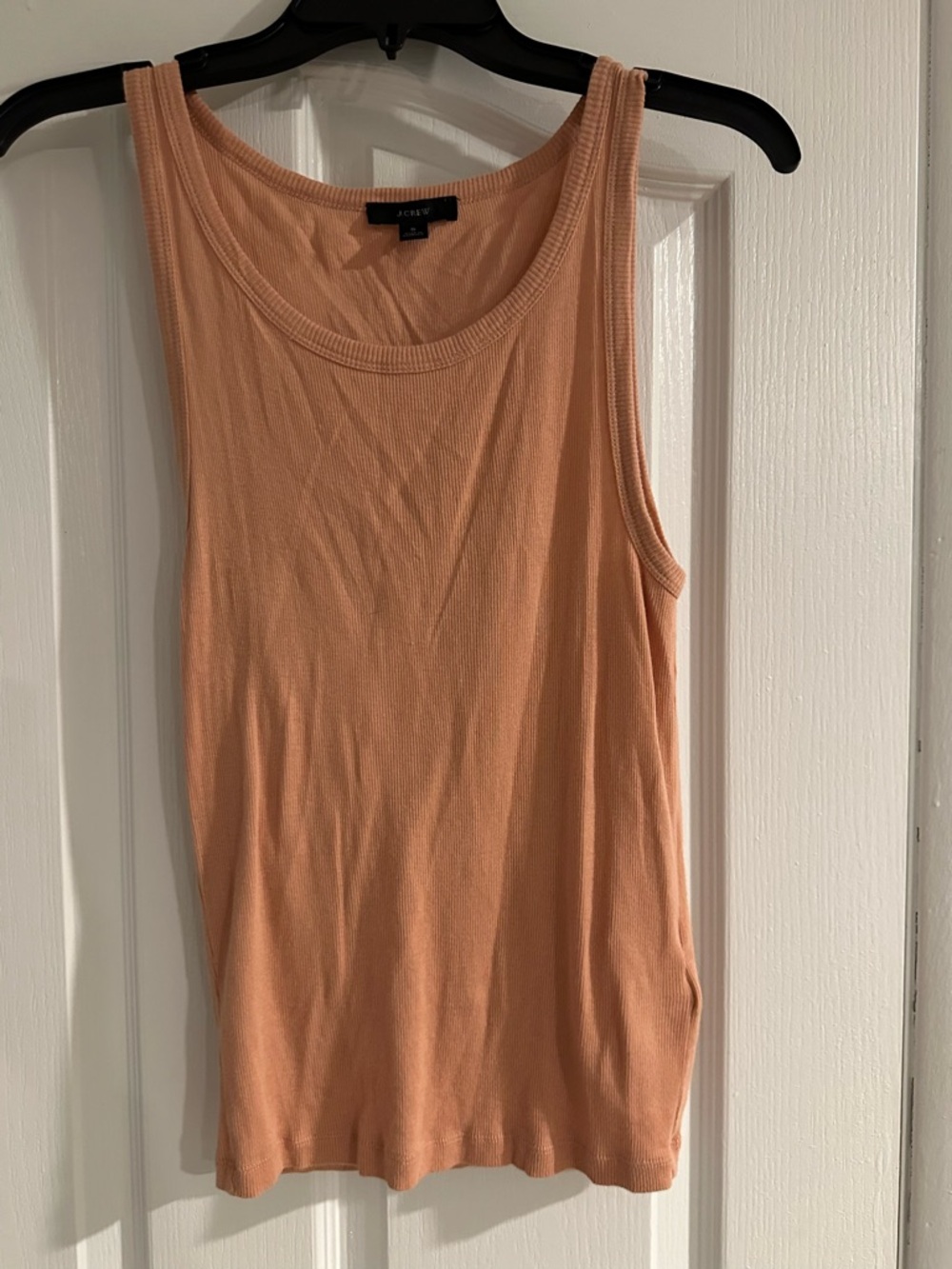 J. Crew Peach Ribbed Sleeveless Tank
